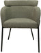 HSM Collection-Eetkamerstoel Luca S/2-57x60x81-Licht Grijs/Zwart-Stof/Metaal
