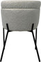 HSM Collection-Eetkamerstoel Luca S/2-57x60x81-Wit/Zwart-Stof/Metaal
