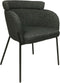 HSM Collection-Eetkamerstoel Luca S/2-57x60x81-Antraciet/Zwart-Stof/Metaal
