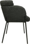 HSM Collection-Eetkamerstoel Luca S/2-57x60x81-Antraciet/Zwart-Stof/Metaal