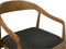 HSM Collection-Eetkamerstoel Modena + zitting-55x41x78-Naturel/Antraciet-Teak/Stof