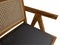 HSM Collection-Eetkamerstoel Phi-52x54x83-Naturel/Donker Grijs-Teak/Stof
