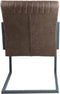 HSM Collection-Eetkamerstoel Texas-55x50x85-Espresso/Grijs-Leder/Metaal