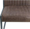 HSM Collection-Eetkamerstoel Texas-55x50x85-Espresso/Grijs-Leder/Metaal