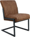 HSM Collection-Eetkamerstoel Texas-55x50x85-Cognac/Grijs-Leder/Metaal