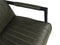 HSM Collection-Eetkamerstoel Texas Met Arm S/2-55x50x85-Groen/Zwart-Leder/Metaal