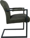 HSM Collection-Eetkamerstoel Texas Met Arm S/2-55x50x85-Groen/Grijs-Leder/Metaal