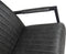 HSM Collection-Eetkamerstoel Texas Met Arm S/2-55x50x85-Grijs/Zwart-Leder/Metaal
