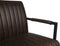 HSM Collection-Eetkamerstoel Texas Met Arm S/2-55x50x85-Espresso/Zwart-Leder/Metaal
