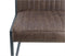 HSM Collection-Eetkamerstoel Texas S/2-55x50x85-Espresso/Zwart-Leder/Metaal