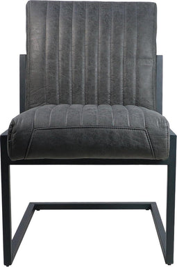 HSM Collection Eetkamerstoel Texas - yachtleder/metaal - graphite