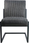 HSM Collection Eetkamerstoel Texas - yachtleder/metaal - graphite