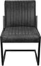 HSM Collection Eetkamerstoel Texas - yachtleder/metaal - graphite