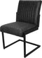HSM Collection Eetkamerstoel Texas - yachtleder/metaal - graphite