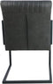 HSM Collection Eetkamerstoel Texas - yachtleder/metaal - graphite