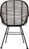 HSM Collection-Eetkamerstoel Wendi Rotan S/2-59x63x83-Naturel/grijs/zwart-Rotan/kobo/metaal