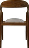 HSM Collection-Eetkamerstoel Wifera + zitting-55x41x78-Naturel/Wit-Teak/Stof