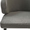 HSM Collection-Eetkamerstoel Yuna S/2-60x54x82.5-Grijs/Zwart-Stof/Metaal