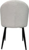 HSM Collection-Eetkamerstoel Yuna S/2-60x54x82.5-Creme/Zwart-Stof/Metaal