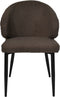 HSM Collection-Eetkamerstoel Yuna S/2-60x54x82.5-Espresso/Zwart-Stof/Metaal