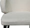 HSM Collection-Eetkamerstoel Yuna S/2-60x54x82.5-Creme/Zwart-Stof/Metaal