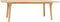 HSM Collection-Eetkamertafel Flow-220x100x75-Naturel-Teak