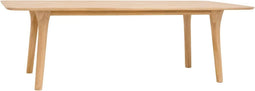 HSM Collection-Eetkamertafel Flow-240x110x75-Naturel-Teak