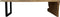 HSM Collection-Eettafel 1 U Poot-270x76-127x78-Naturel/Zwart-Munggur/Metaal