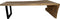 HSM Collection-Eettafel 1 U Poot-300x76-127x78-Naturel/Zwart-Munggur/Metaal