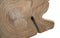 HSM Collection-Eettafel 1 U Poot-270x76-127x78-Naturel/Zwart-Munggur/Metaal