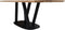 HSM Collection - Eettafel Fishbone Danish - 200x100x77 - Naturel/zwart - Eiken/metaal