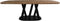 HSM Collection - Eettafel Fishbone Danish - 200x100x77 - Naturel/zwart - Eiken/metaal