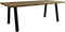 HSM Collection Eettafel Rechthoekig 200cm Naturel/Zwart Teak/Metaal
