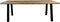 HSM Collection Eettafel Rechthoekig 240cm Naturel/Zwart Teak/Metaal