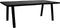 HSM Collection Eettafel Rechthoekig Edge 220cm Zwart Acaciahout/Metaal