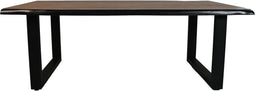 HSM Collection Eettafel Rechthoekig U-poot 240cm Walnoot Bruin Acaciahout/Metaal