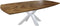 HSM Collection Eettafel Visgraat 200cm Naturel/Wit Eiken/Metaal
