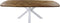 HSM Collection Eettafel Visgraat 200cm Naturel/Wit Eiken/Metaal