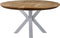 HSM Collection Eettafel Visgraat Rond Ø100cm Naturel/Wit Eiken/Metaal