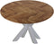 HSM Collection Eettafel Visgraat Rond Ø100cm Naturel/Wit Eiken/Metaal