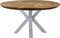 HSM Collection Eettafel Visgraat Rond Ø150cm Naturel/Wit Eiken/Metaal