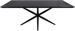 HSM Collection Eettafel Zürich Acacia Zwart 240cm