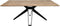 HSM Collection Eettafel Zurich Veneto - 220x100 cm - swiss edge - acaciahout/metaal