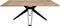 HSM Collection Eettafel Zurich Veneto - 220x100 cm - swiss edge - acaciahout/metaal