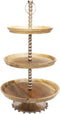 HSM Collection-Etagere -36x36x60-Naturel/Grijs-Mango/Metaal