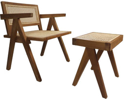 HSM Collection-Fauteuil Accent-58x60x79-Naturel-Teak