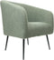 HSM Collection-Fauteuil Bouclé-77x68x83-Licht Grijs/Zwart-Stof/Metaal