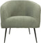 HSM Collection-Fauteuil Bouclé-77x68x83-Licht Grijs/Zwart-Stof/Metaal