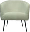HSM Collection-Fauteuil Bouclé-77x68x83-Wit/Zwart-Stof/Metaal