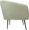 HSM Collection-Fauteuil Bouclé-77x68x83-Wit/Zwart-Stof/Metaal
